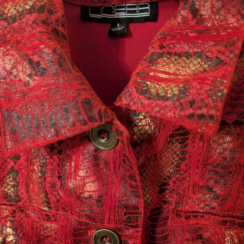 Vintage Linear Snakeskin Jacket Lg‎